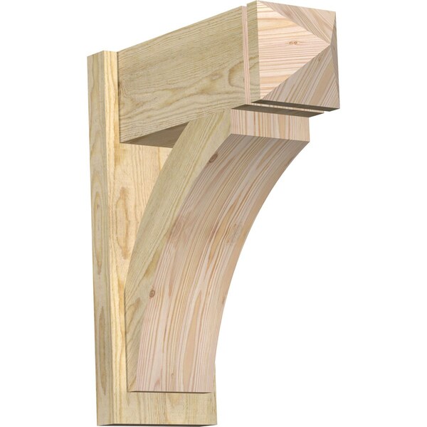 Ekena Millwork Thorton Rough Sawn Arts and Crafts Outlooker, Douglas Fir, 8"W x 20"D x 24"H OUT08X20X24THR03RDF - main